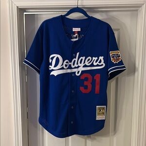 Mitchell & Ness Blue and Red Baseball Jerseys